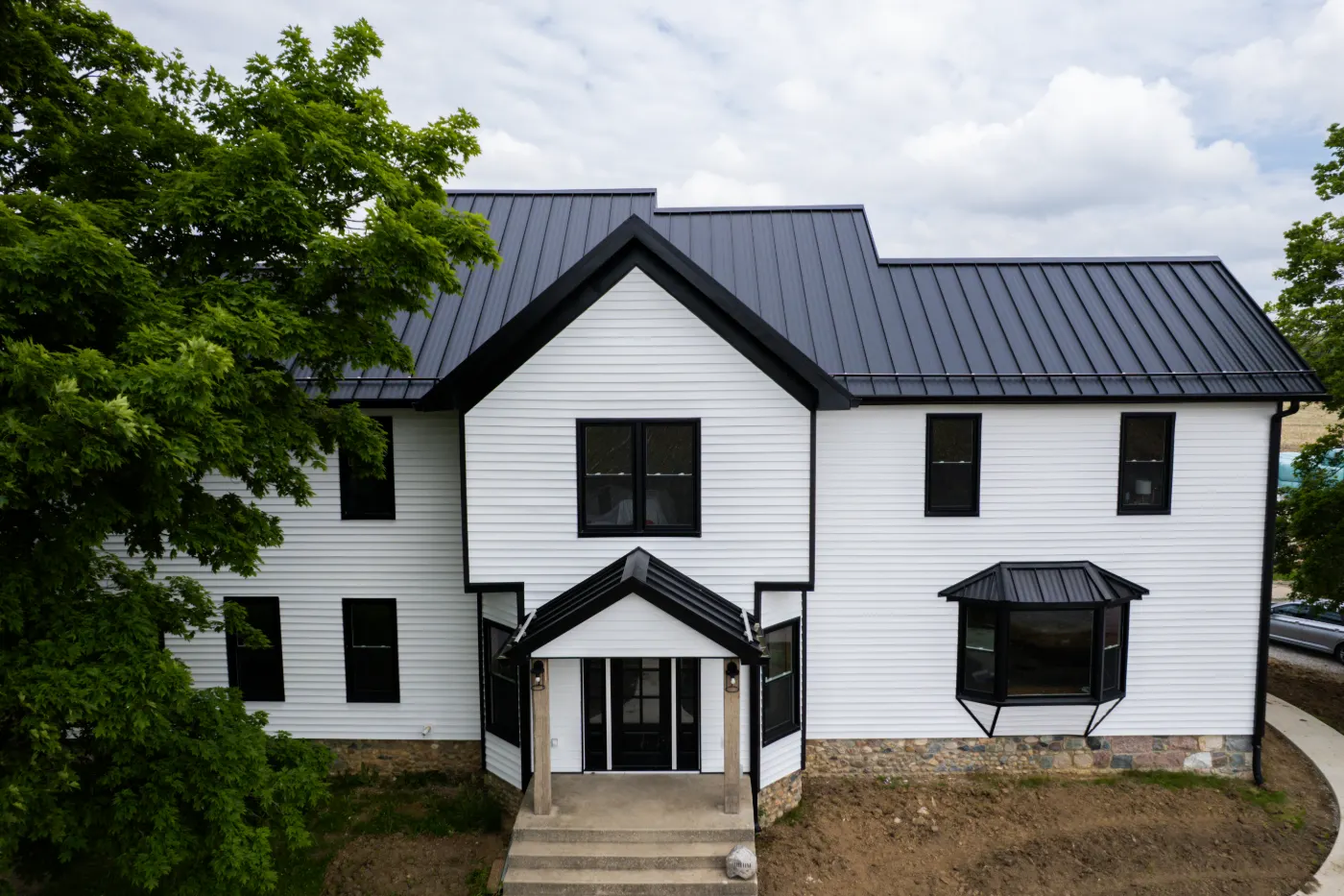 Trim and flashing detail on a Bentley Oaks siding job